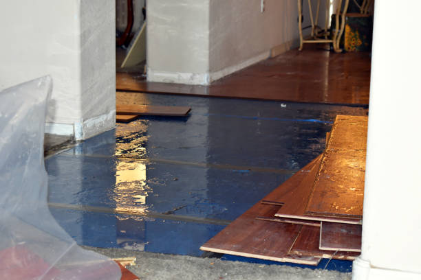 Professional Burst Pipe Cleanup technician working in Kings Park, NY
